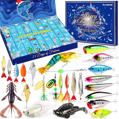 Advent Calendar 2025 - Fishing Gifts for Men | 24-Day Countdown with Tackle & Lures