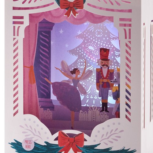 Hallmark Paper Wonder Musical Pop Up Christmas Card (Nutcracker, Plays Dance of the Sugar Plum Fairy)