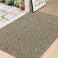 BEQHAUSE Dirt Trapper Door Mat - Non-Slip, Washable, Absorbent 32" x 48" Light Beige Entrance Mat