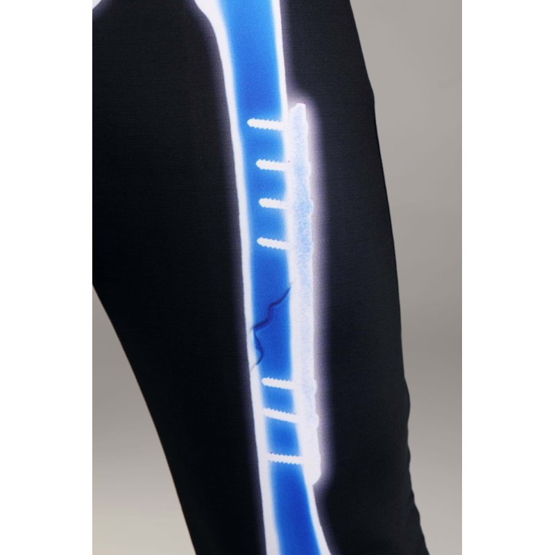 Women's X-Ray Skeleton Jumpsuit Costume L - Skeleton Print Cosplay Outfit for Adults
