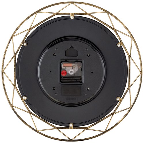 Bulova Clocks C4834 Luxfer Prism 14 Inch Frank Lloyd Wright Inspired Wall Clock