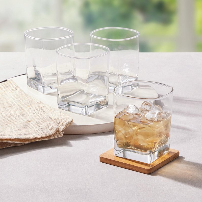 Clear Glass Drinkware Set - 12.17 oz, 4-Piece, 3 Pack