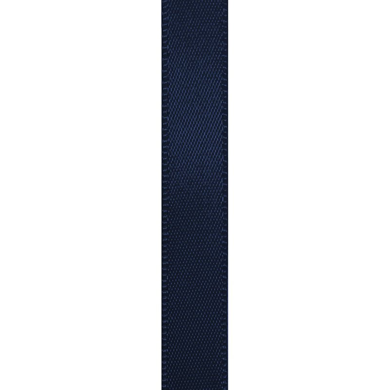 Navy Blue Double Faced Satin Ribbon - 3/8 Inch x 100 Yards, Craft & Wedding Trim