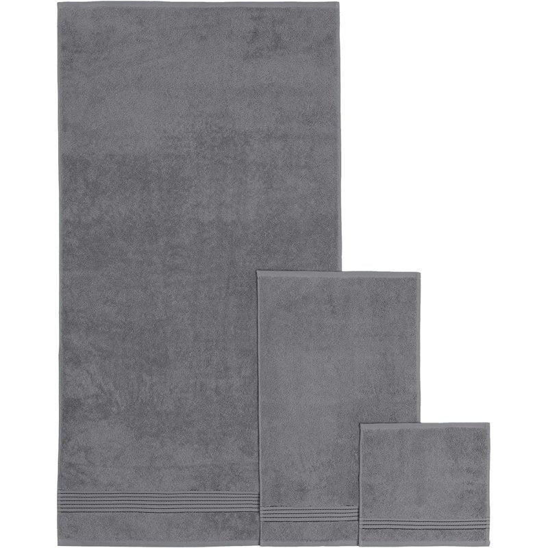 Grey Turkish Cotton 6-Piece Towel Set - Bath, Hand & Washcloths