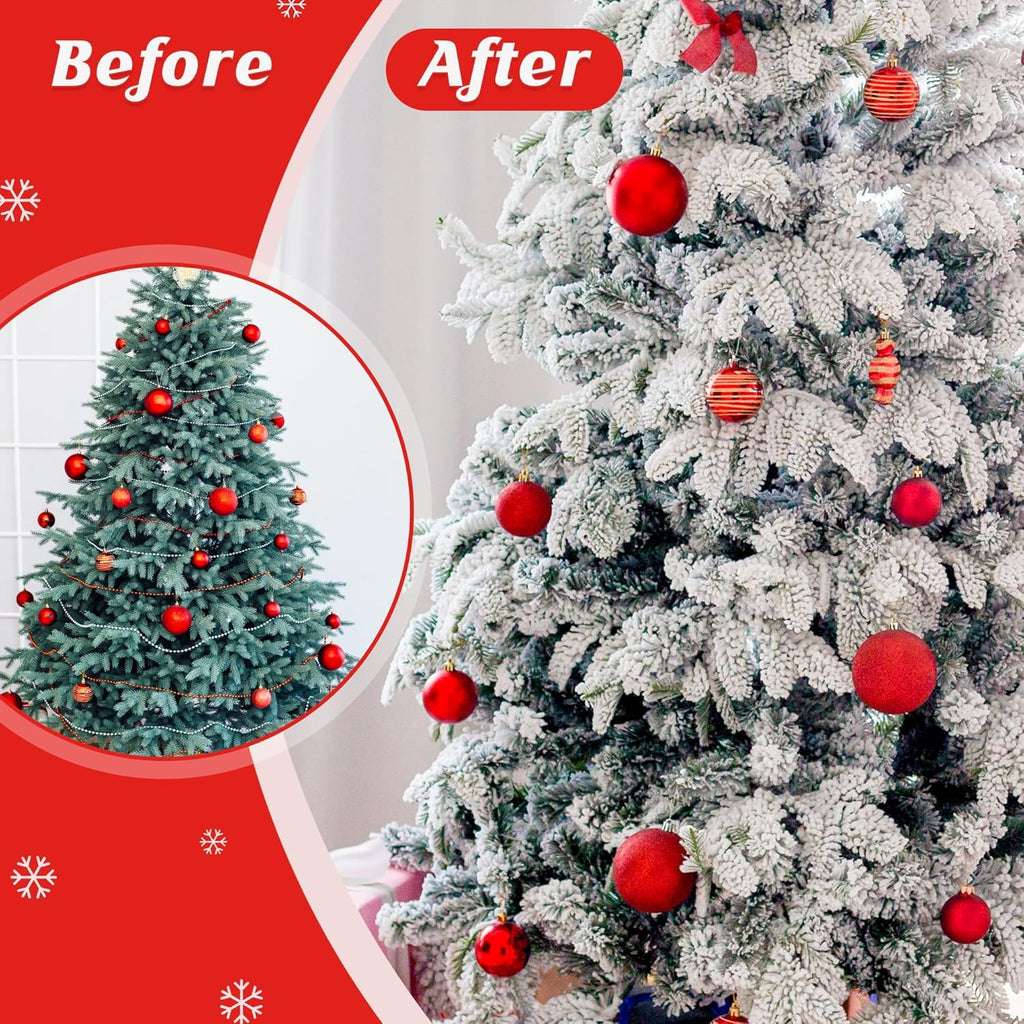 QZYL Christmas Tree Flocking Powder - 5LBS Self-Adhesive Snow for Holiday Decor | White Snow Flock