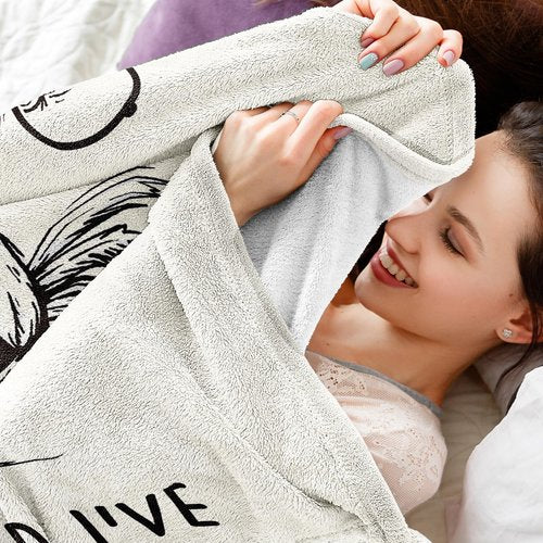 GoMelley Funny Chicken Blanket, Mothers Day Birthday Gifts for Women Men, Unusual Gifts for Friends Sister Coworker Mom, White Elephant Gift, Super Soft Flannel Throw Blanket, 60" L x 50" W