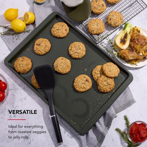 KitchenAid Non-Stick Baking Sheet - 13x18 Inch | Durable Evergreen Design for Easy Baking
