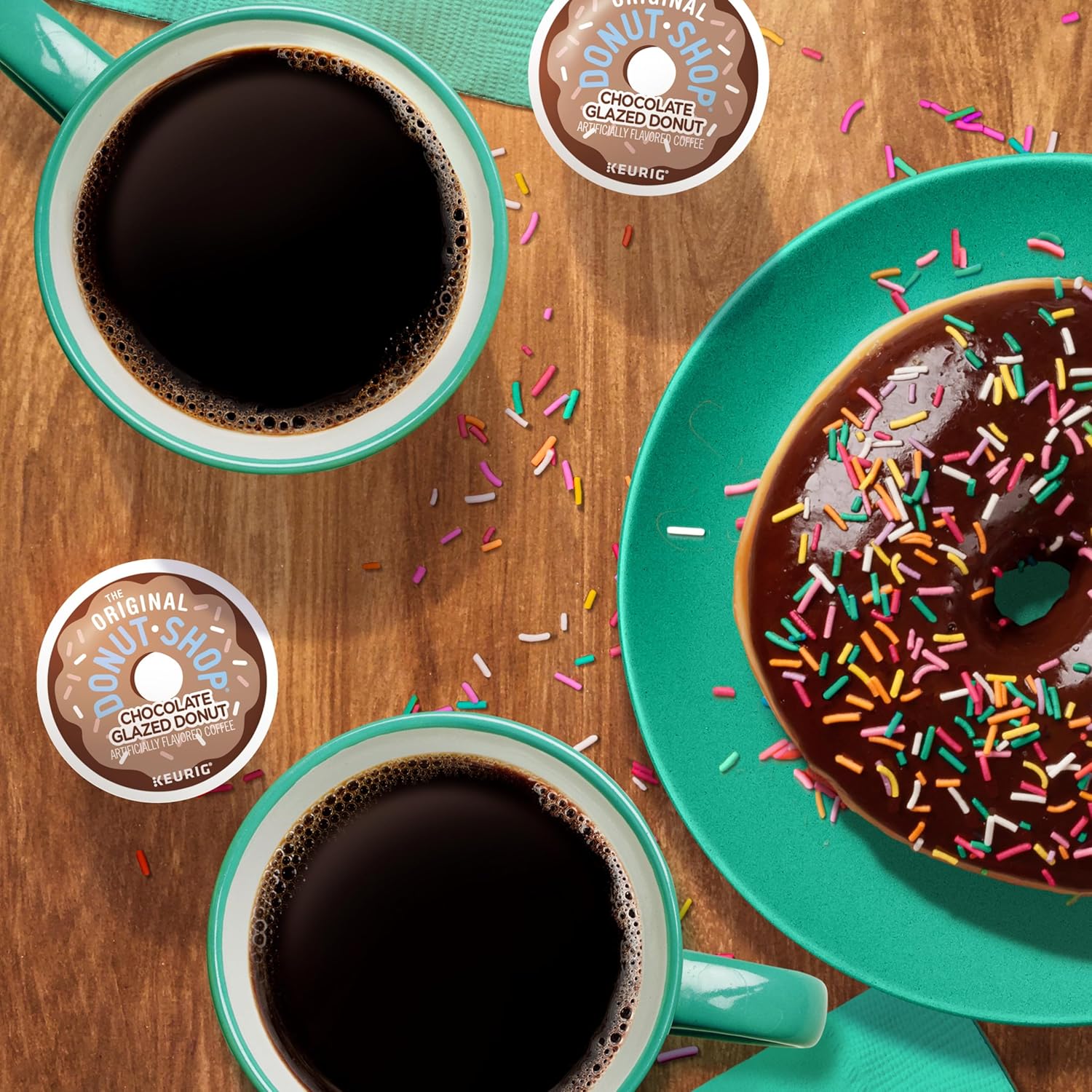 Original Donut Shop Coffee | Chocolate Glazed Donut K-Cup Pods - Medium Roast, 72 Count