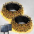 JMEXSUSS Solar String Lights - 400 LED Waterproof Outdoor Lights | 151FT Warm White with 8 Modes for Patio & Yard Decor