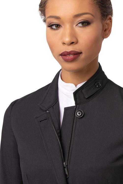 Chef Works Women's Apex Banquet Coat, Black Black, Small