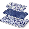 vancasso Porcelain Serving Trays for Party, Serving Platters Set of 3,Serving Dishes for Entertaining, Ceramic Party Trays and Platters for Serving Food, 16"/14"/12" Inch, Series SELENE