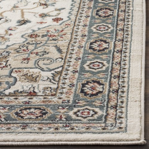 SAFAVIEH Lyndhurst Collection Runner Rug - 2'3" x 8', Cream & Beige, Traditional Oriental Design, Non-Shedding & Easy Care, Ideal for High Traffic Areas in Living Room, Bedroom (LNH338B)