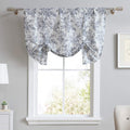Laura Ashley - Valance, Cotton Tie Up Window Treatment, Chic Home Decor (Annalise Floral, 25" x 50")