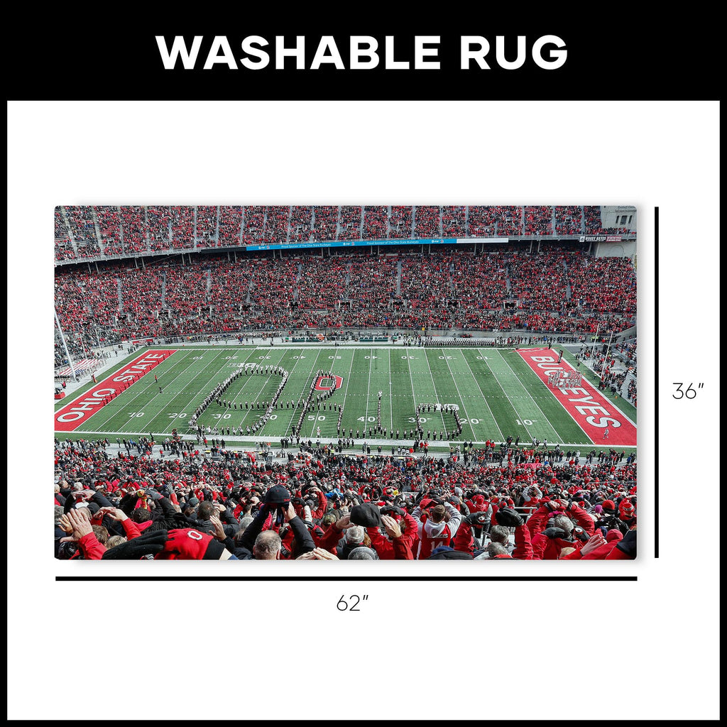 Northwest NCAA Ohio State Buckeyes, Marching Band, Washable Rug, 36 x 62 Inches