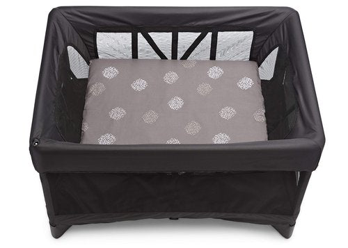 4moms breeze Bassinet Sheets, For Baby Bassinets and Furniture, Machine Washable and 100% Cotton, White & Grey, 2 Pack,2 Count (Pack of 1)