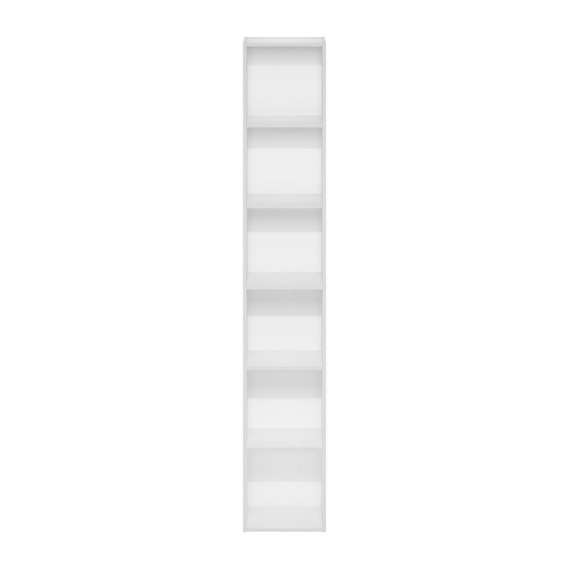6-Tier Open Shelf Bookcase - Slim Design for Home & Office