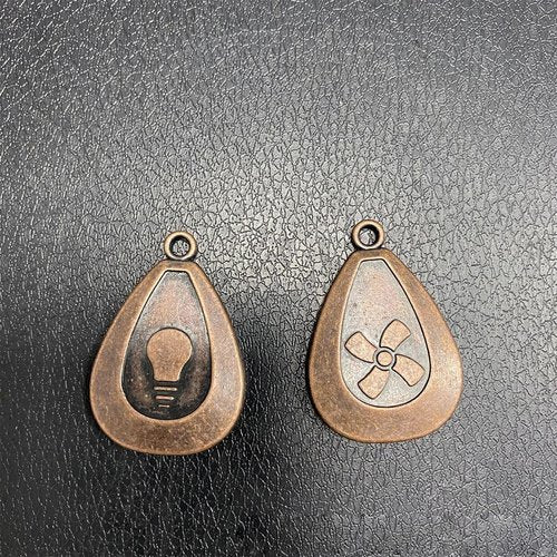Generic Red Bronze Ceiling Fan Pull Chain Extender 30.48cm chain sash ball fan connector (Red antique brass), DSLL-1