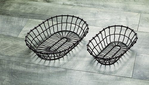 American Metalcraft WBB11 Oval Wire Basket, Bronze, 11-Inches