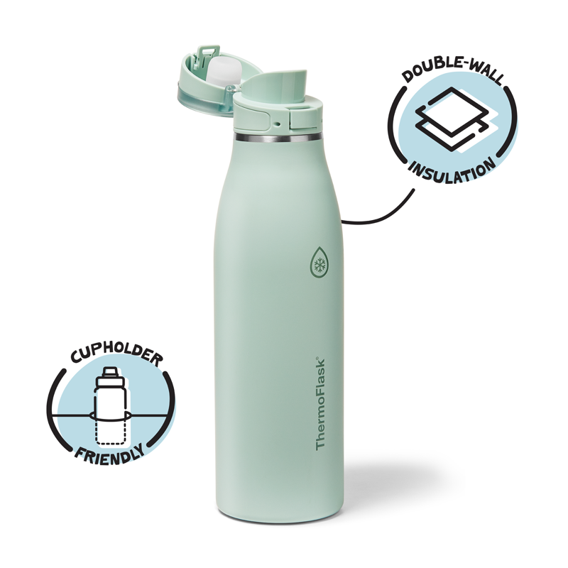 Insulated Travel Coffee Mug - 25 oz, Sage Green, BPA-Free