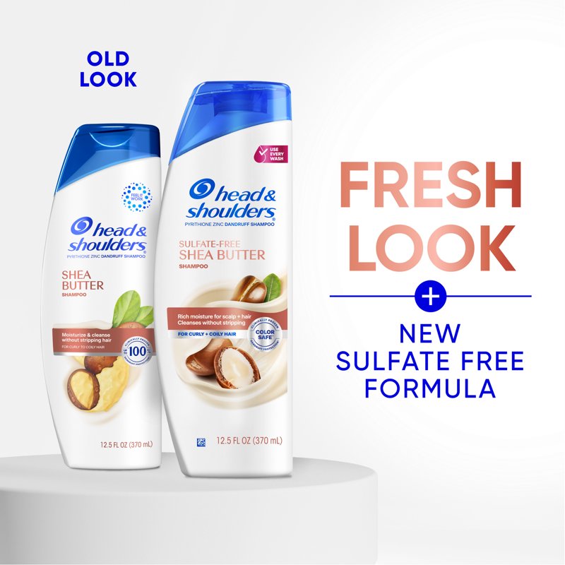 Sulfate-Free Shea Butter Dandruff Shampoo for Curly Hair - 12.5 fl oz
