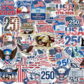 250 Anniversary USA Stickers - Waterproof Vinyl Decals for Laptops, Water Bottles, Phones & More
