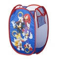 Idea Nuova Pop Up Hamper with Durable Carry Handles for Laundry, Nursery, Storage,Sonic the Hedgehog