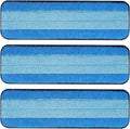 Mr. Scrub Microfiber Cleaning Pads - 3 Pack for Bona Mop | Reusable, Super-Absorbent, 18 Inch