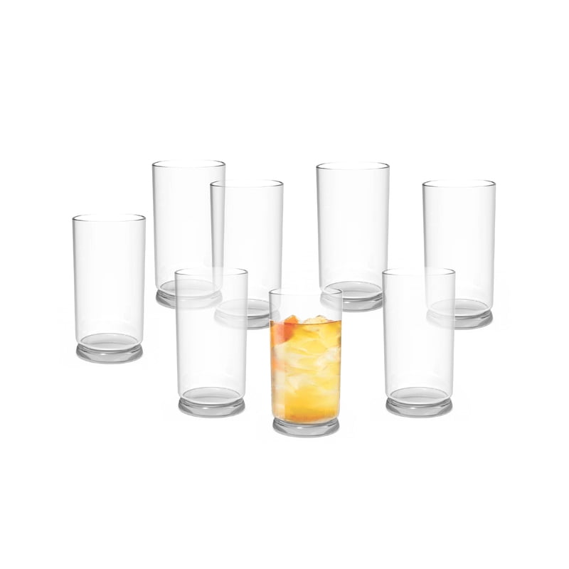 16-Ounce Clear Glass Tumbler - 2 Pack