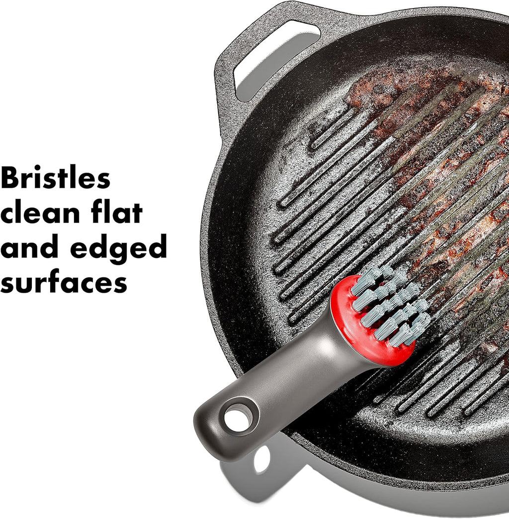 OXO Heavy Duty Outdoor Brush - Durable Design with Protective Cover for Efficient Cleaning