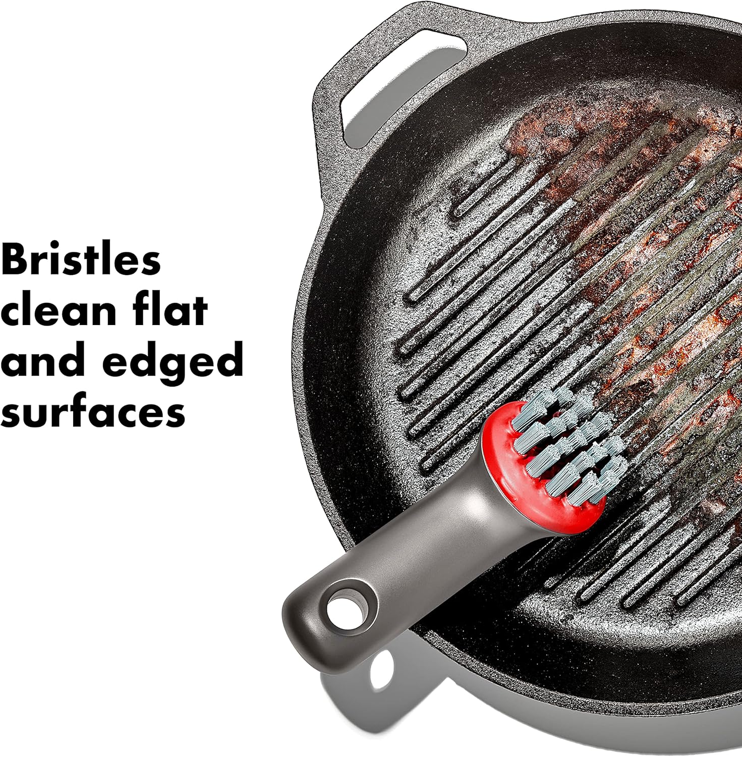 OXO Heavy Duty Outdoor Brush - Durable Design with Protective Cover for Efficient Cleaning