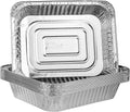 PLASTICPRO Disposable Aluminum Foil Pans - Half Size Deep Bakeware for Cakes & Lasagna | Pack of 10