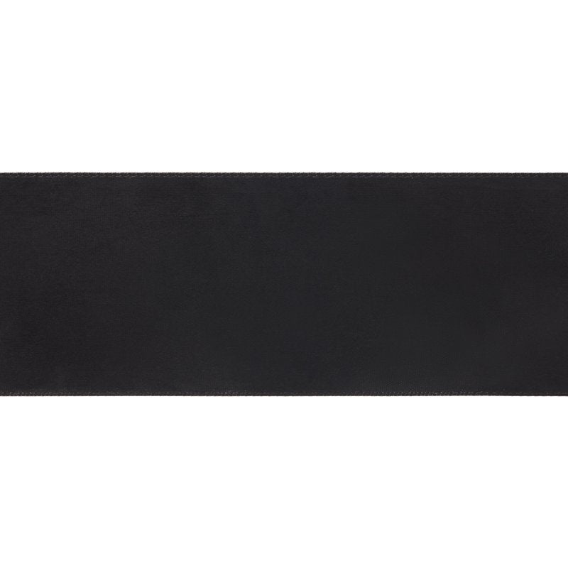 (3 Pack) Offray Black Satin Ribbon 2 1/4 Inch Wide, 9 Feet Each - Craft & Gift Wrap
