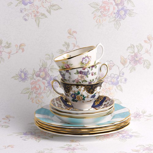 Royal Albert 100 Year Collection 1910 3-Piece Tea Set, 8", DUCHESS