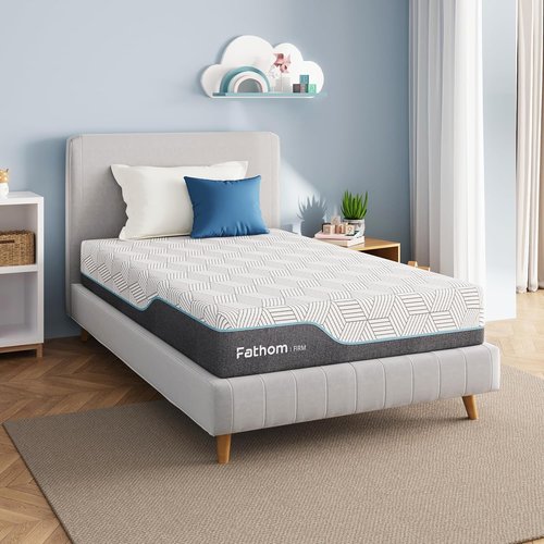 FATHOM Firm Twin Mattress - 6 Inch Memory Foam for Back Pain Relief | Cool Sleep with Gel Foam, CertiPUR-US Certified