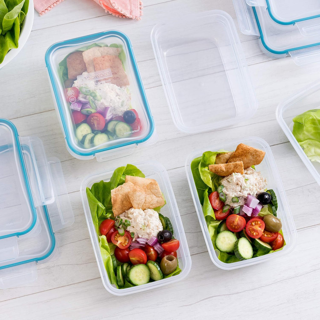 Snapware Food Storage Containers Set - 5-Pack Leakproof & Airtight 3-Cup Tupperware | BPA-Free, Microwave Safe