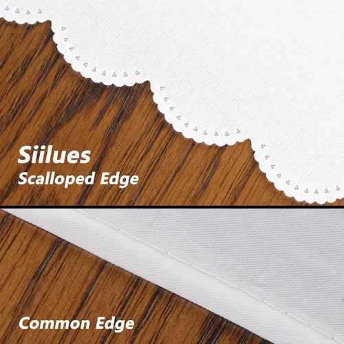 Siilues Football Tablecloth Rectangle 60x84 Inch, Washable Green Grass Touch Down American Football Field Tablecloth Scalloped Edge Waterproof Rugby Boy Birthday Party Decoration Table Cloth