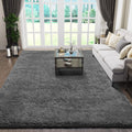 Ophanie Area Rug - Soft Non-Slip Fluffy 5x8 Shag Carpet in Grey | Perfect for Living Room & Bedroom Decor
