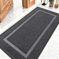OLANLY Indoor Outdoor Front Door Mat - Waterproof, All-Weather, Easy Clean | 47x23 Inches, Grey