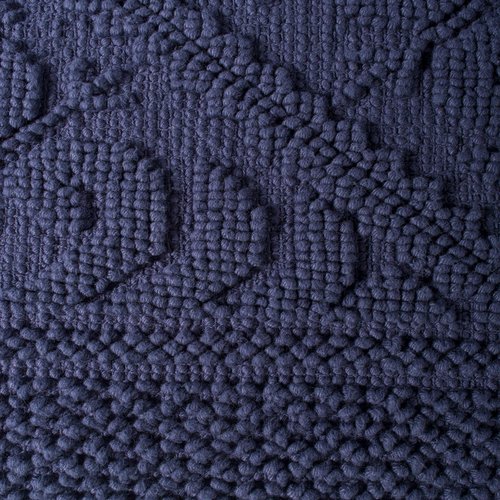DII Decorative, Jacquard Bath Rug, 20x31, Navy