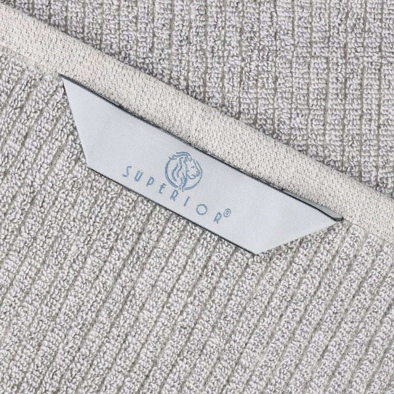 Superior Destin Cotton Blend Bath Sheet Set - 2 Pack in Platinum - Medium Weight, Soft & Absorbent