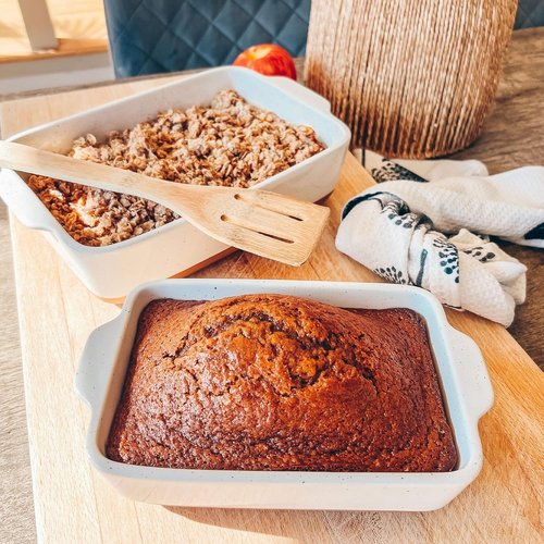 Mora Baking Dishes Set - 7x11in Porcelain Casserole & Bakeware, Oven-to-Table, Freezer Safe - White