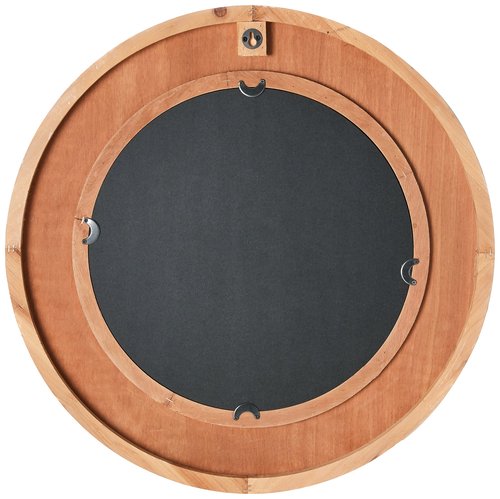 Round Decorative Wood Wall Mirror