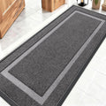 OLANLY Waterproof Front Door Mat - All-Season, Sturdy Natural Rubber | Easy Clean, 59x20, Dark Grey