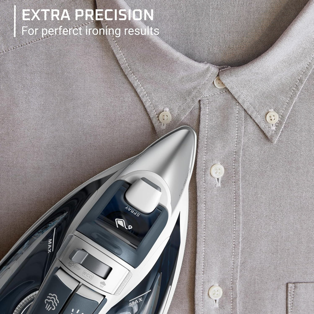 Rowenta Focus Excel Steam Iron - 1725 Watts, Anti-Drip Protection, Grey Finish for Effortless Ironing
