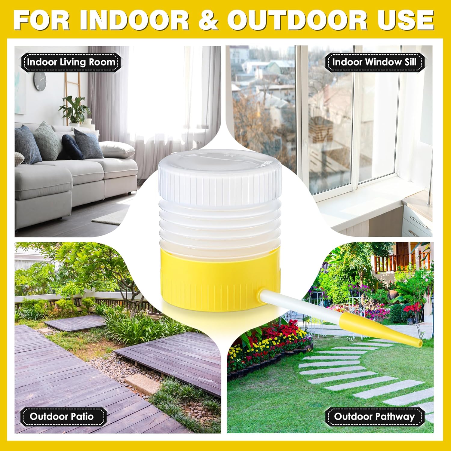 Qualirey Diatomaceous Earth Powder Duster - 6 Inch Extension Nozzle for Effective Pest Control
