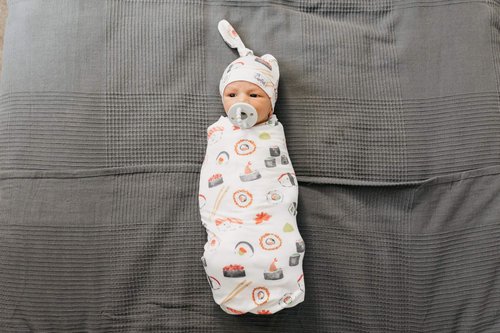 Copper Pearl Large Premium Knit Baby Swaddle Receiving Blanket Baja