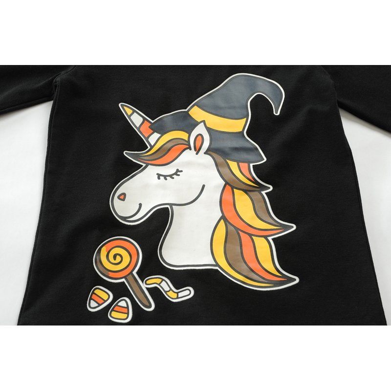 Glow in the Dark Toddler Halloween Pajamas 2-Piece Unicorn 2T - Sleepwear for Kids