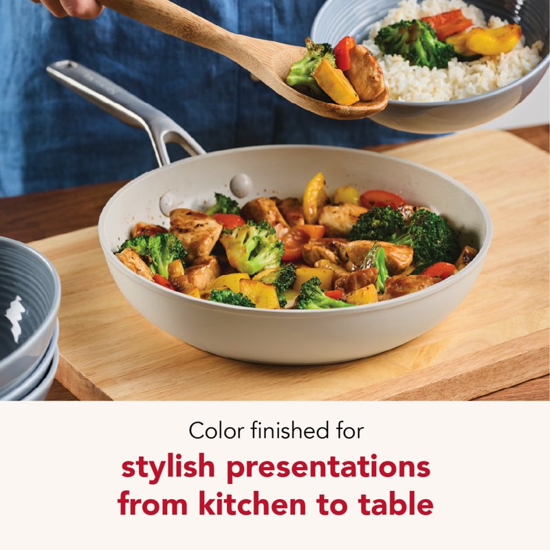 Ceramic Induction Skillet Set - 2 Piece, Dishwasher & Oven Safe