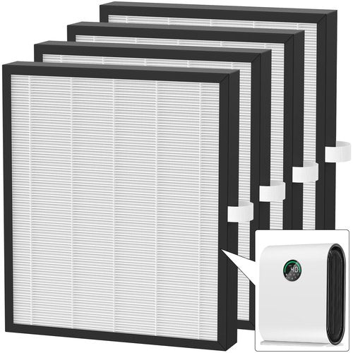 4 Packs KJ217 Replacement Filters Compatible with Mooka KJ217 Air Cleaner Purifier