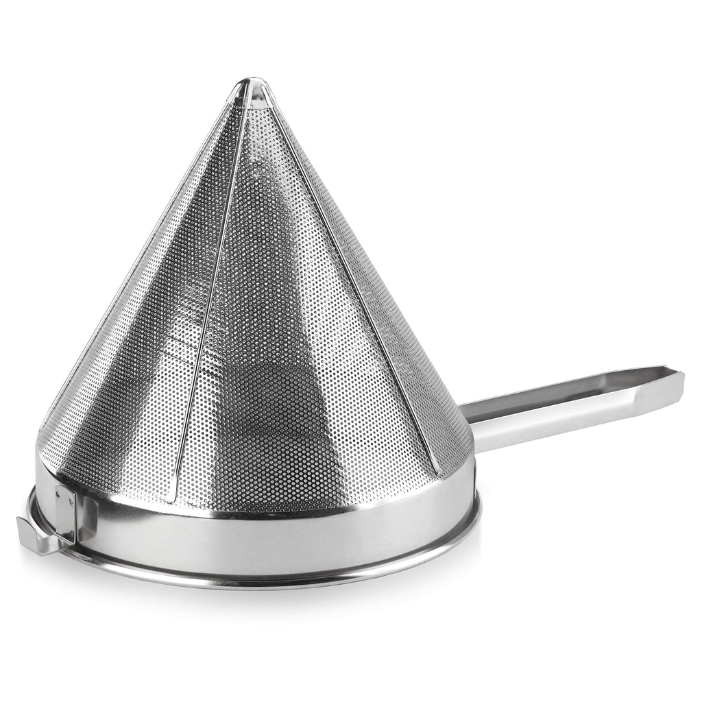 New Star Foodservice 537478 18/8 Stainless Steel China Cap Strainer (7-Inch, Fine Mesh)